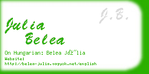 julia belea business card